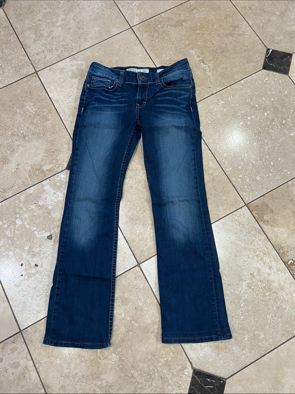 BKE Women's Dark Indigo Flared Jeans